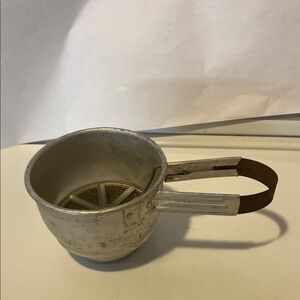 Vintage Metal Sifter with Handle